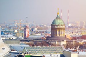 Picture: View from Saint-Petersburg's roofs © Dreamstime